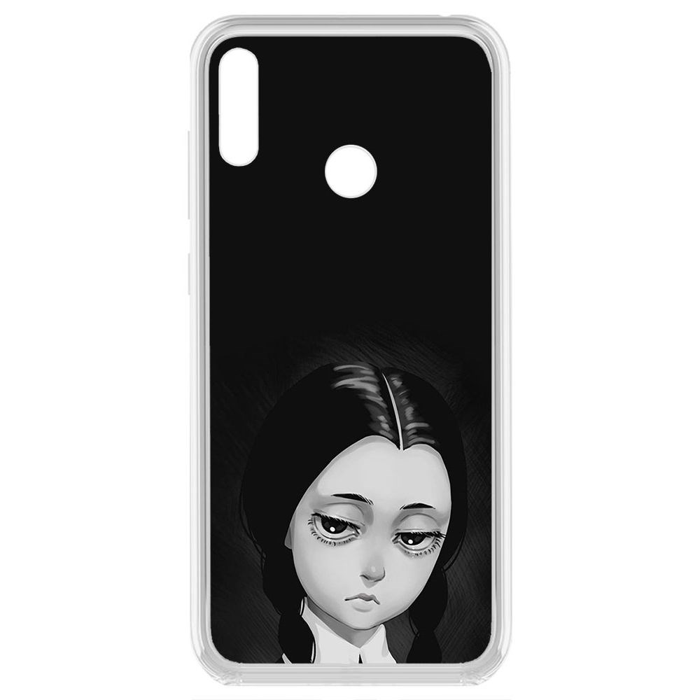

Чехол-накладка Krutoff Clear Case Уэнсдей Аддамс - Рисованная Уэнсдей для Huawei Y7 (2019), Прозрачный