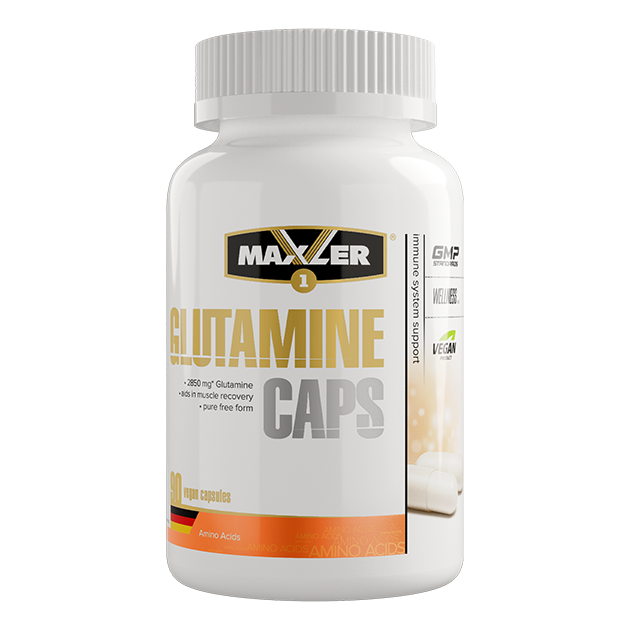 фото Glutamine vegan caps maxler, 90 капсул