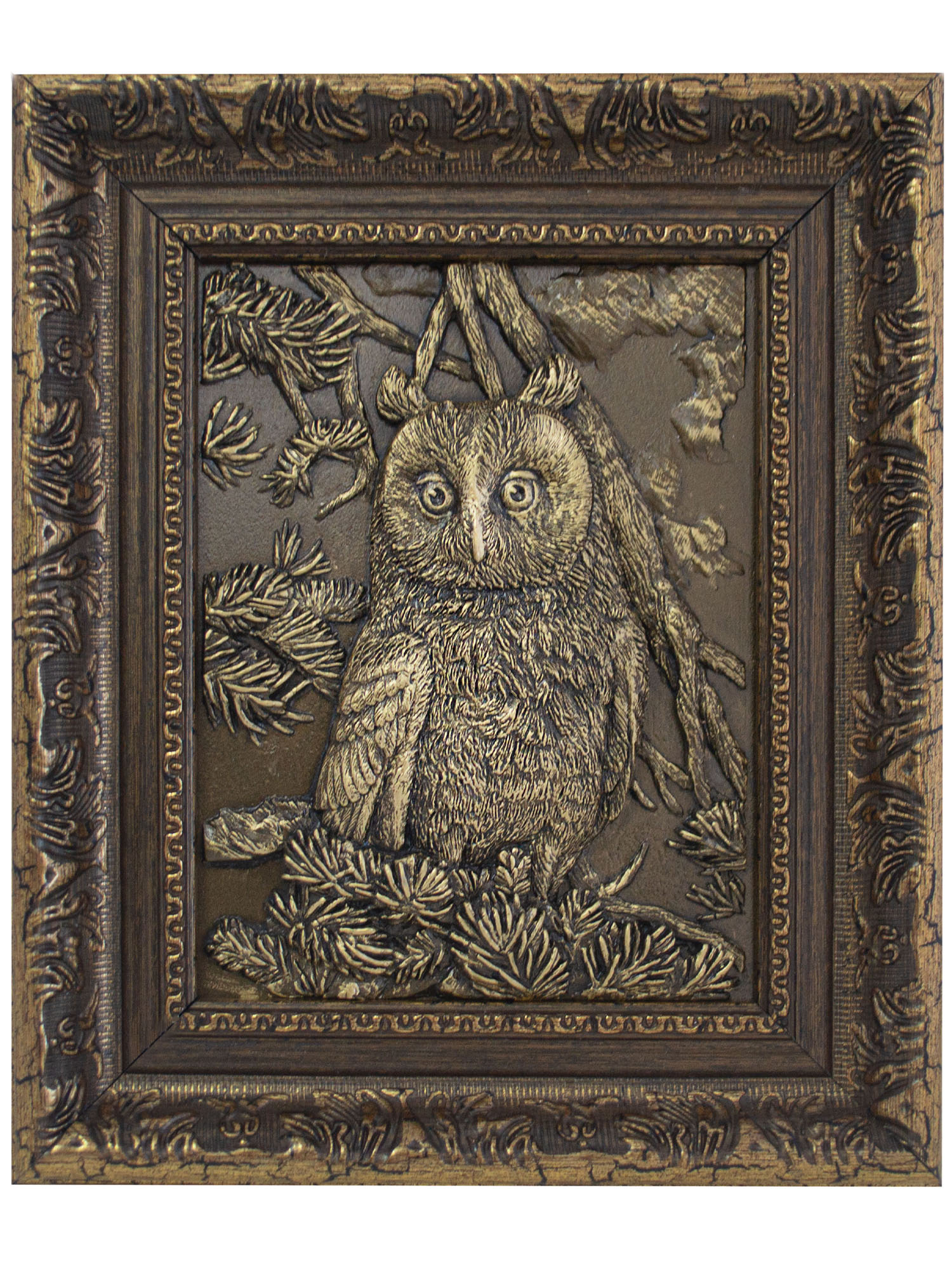 

Картина барельеф Сова из гипса, Сова