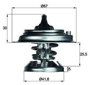 

Термостат Mercedes C-Class/E-Class/E-Class T-Model 83>06 MAHLE TX2985D