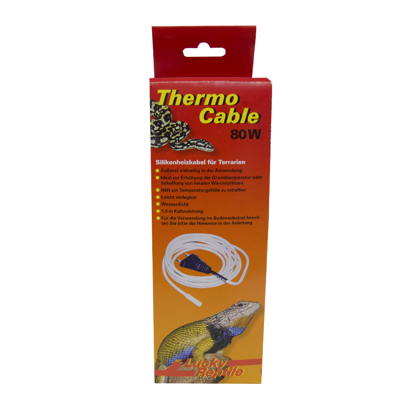 

Термокабель для террариума Lucky Reptile Thermo Cable 80 Вт, 6.5 м, Thermo Cable 80 Вт