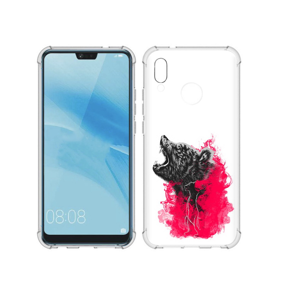 

Чехол MyPads Tocco для Huawei P20 Lite медведь в дымке (PT130405.51.463), Прозрачный, Tocco