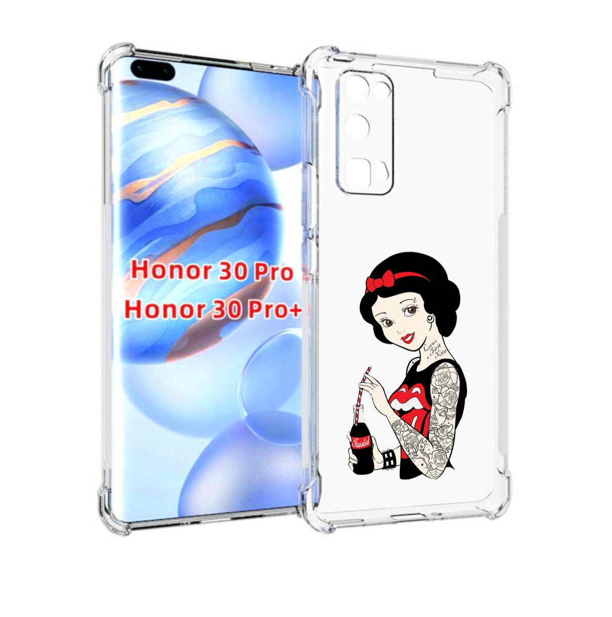 

Чехол бампер MyPads любительница-колы женский для Honor 3, Прозрачный, Tocco