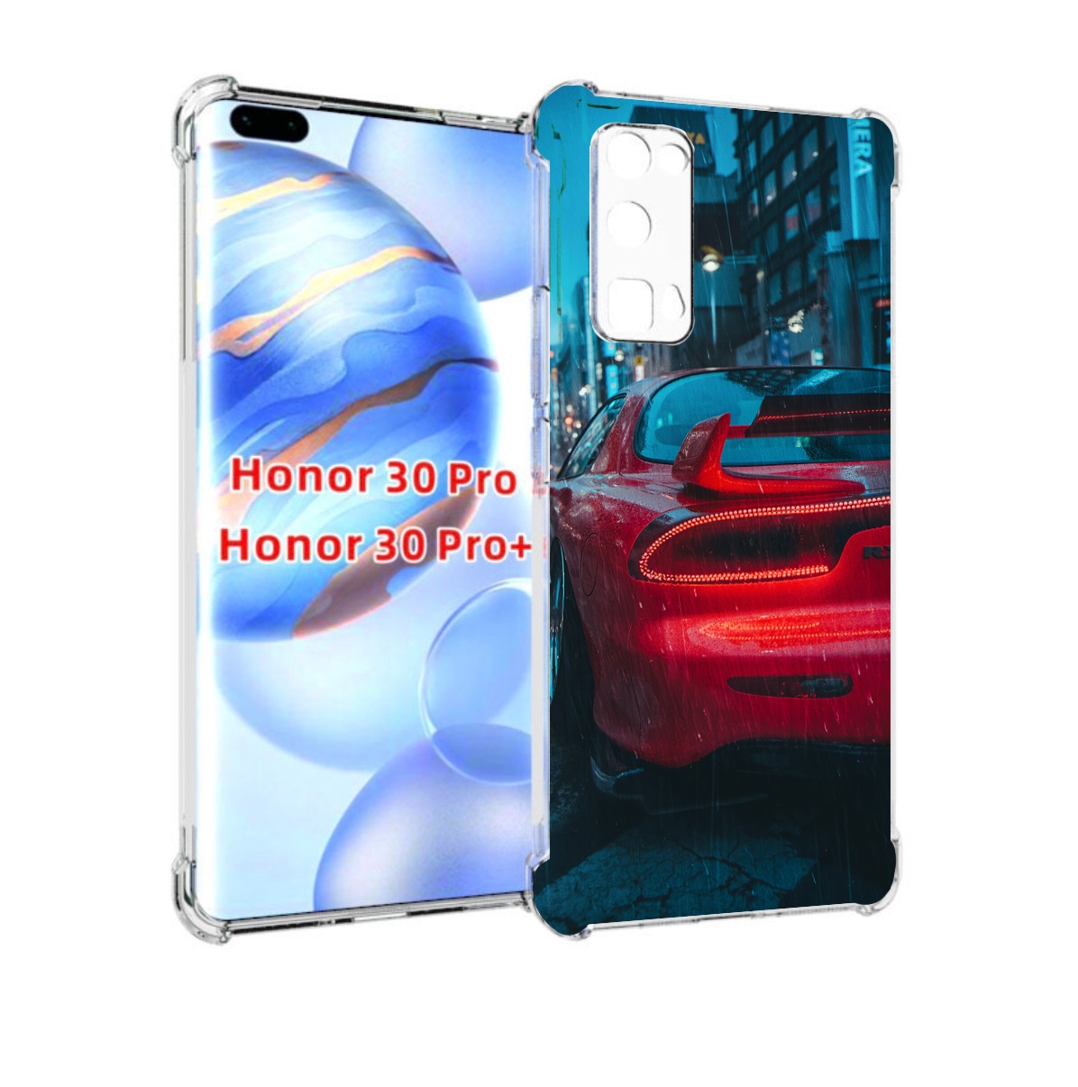 

Чехол бампер MyPads мазда-рх7 для Honor 30 Pro, Прозрачный, Tocco