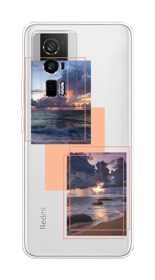 

Чехол на Xiaomi Redmi K60/Poco F5 Pro "Sky collage", Розовый;прозрачный;синий, 317450-1