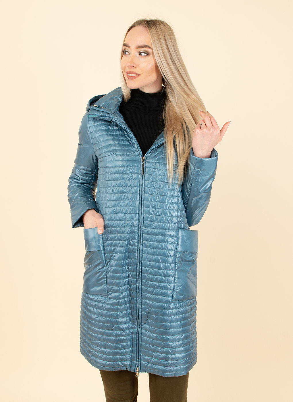 

Куртка женская WINTERRA 53150 голубая 50 RU, Голубой, 53150