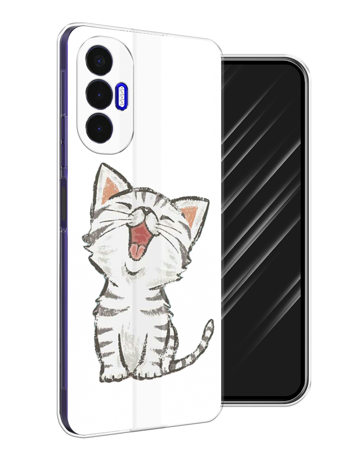 

Чехол Awog на Tecno Pova 3 "Котенок рисованный", Разноцветный, 301550-1