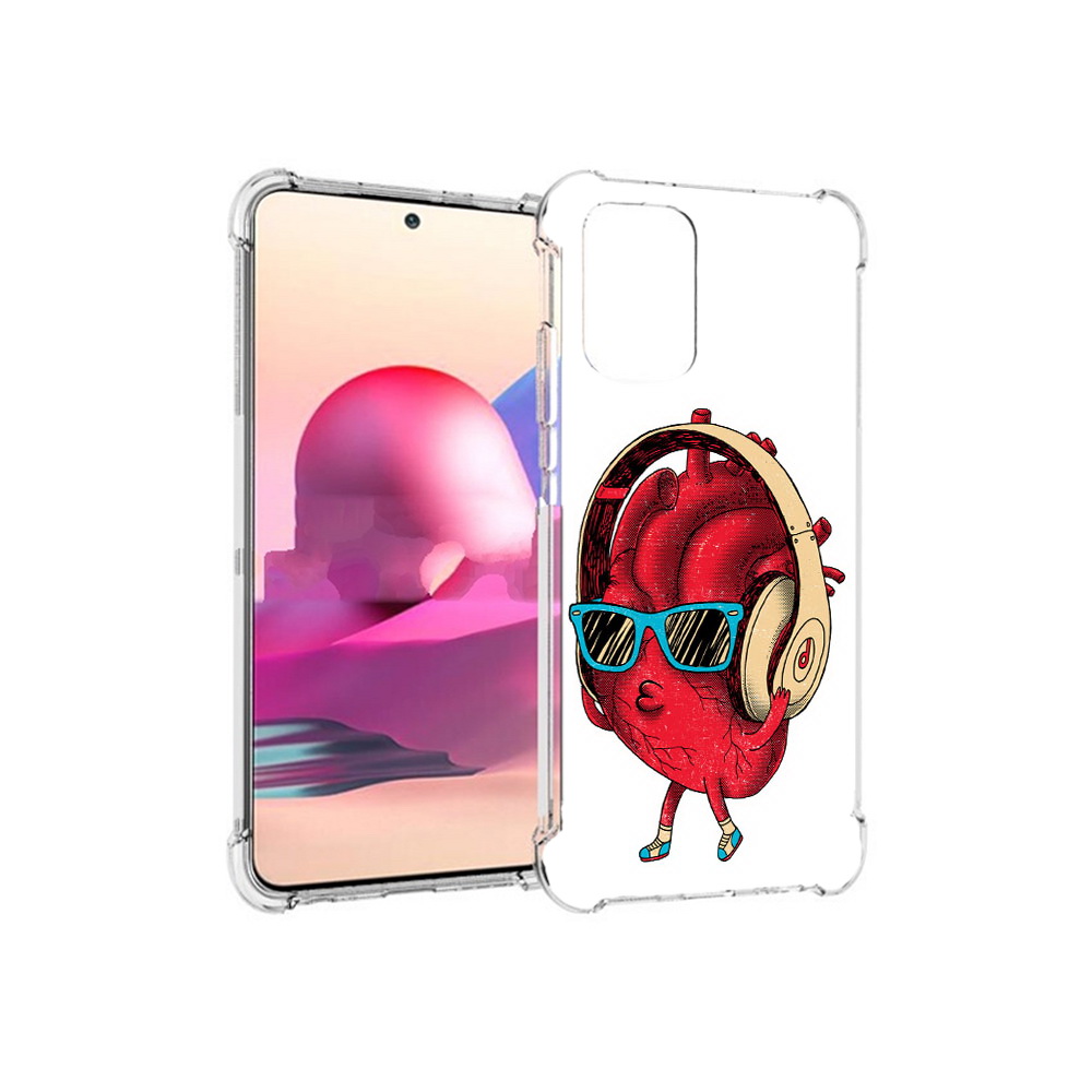 

Чехол MyPads Tocco для Xiaomi Redmi Note 10S слушай сердце (PT158704.257.609), Прозрачный, Tocco