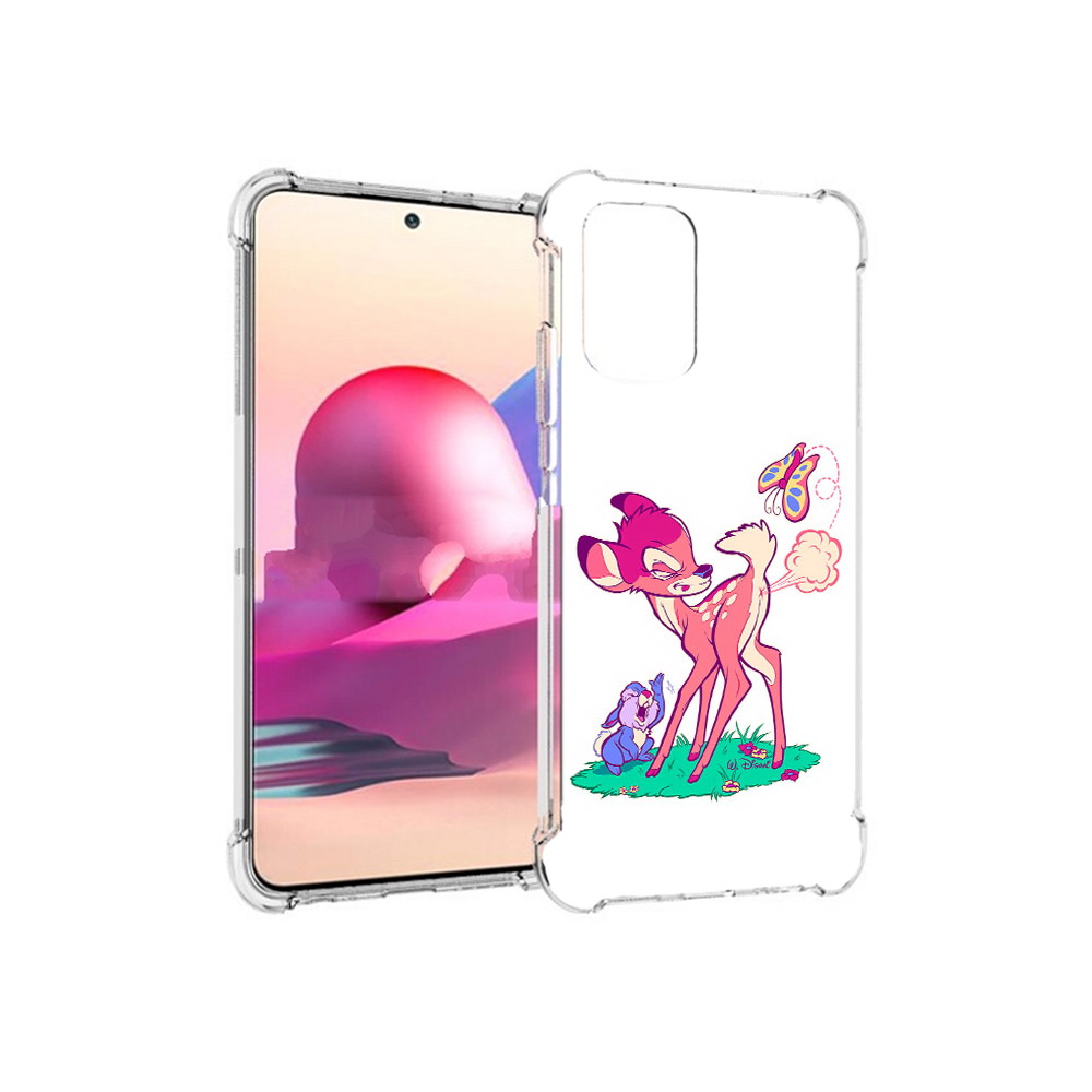 

Чехол MyPads Tocco для Xiaomi Redmi Note 10S смешной олененок (PT158704.257.610), Прозрачный, Tocco