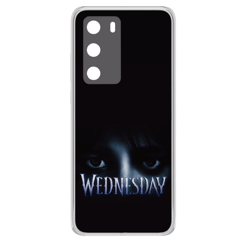 

Чехол-накладка Krutoff Clear Case Уэнсдей Аддамс - Логотип для Huawei P40
