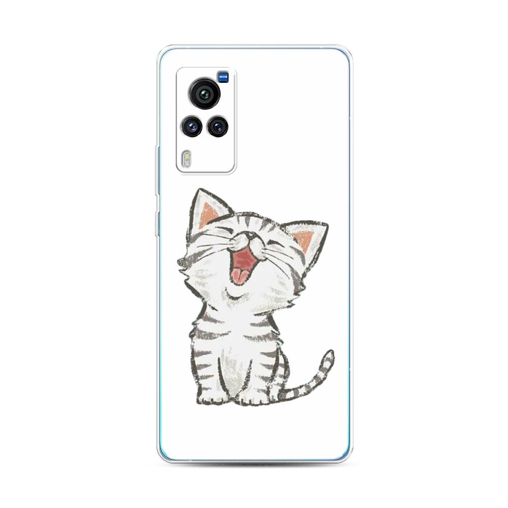 

Чехол Awog на Vivo X60 Pro "Котенок рисованный", Разноцветный, 263850-1