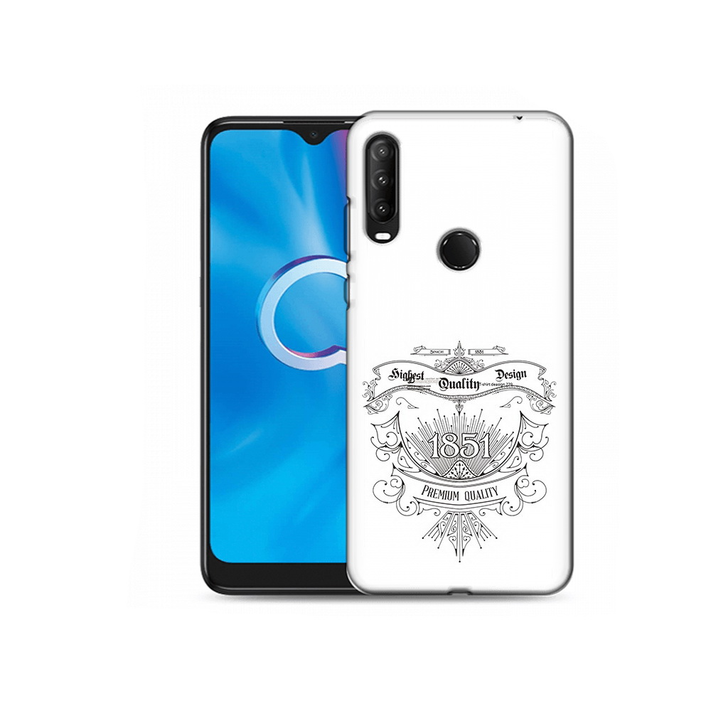 

Чехол MyPads Tocco для Alcatel 1S (2020) 5028Y логотип 1851 год (PT145668.665.444), Прозрачный, Tocco