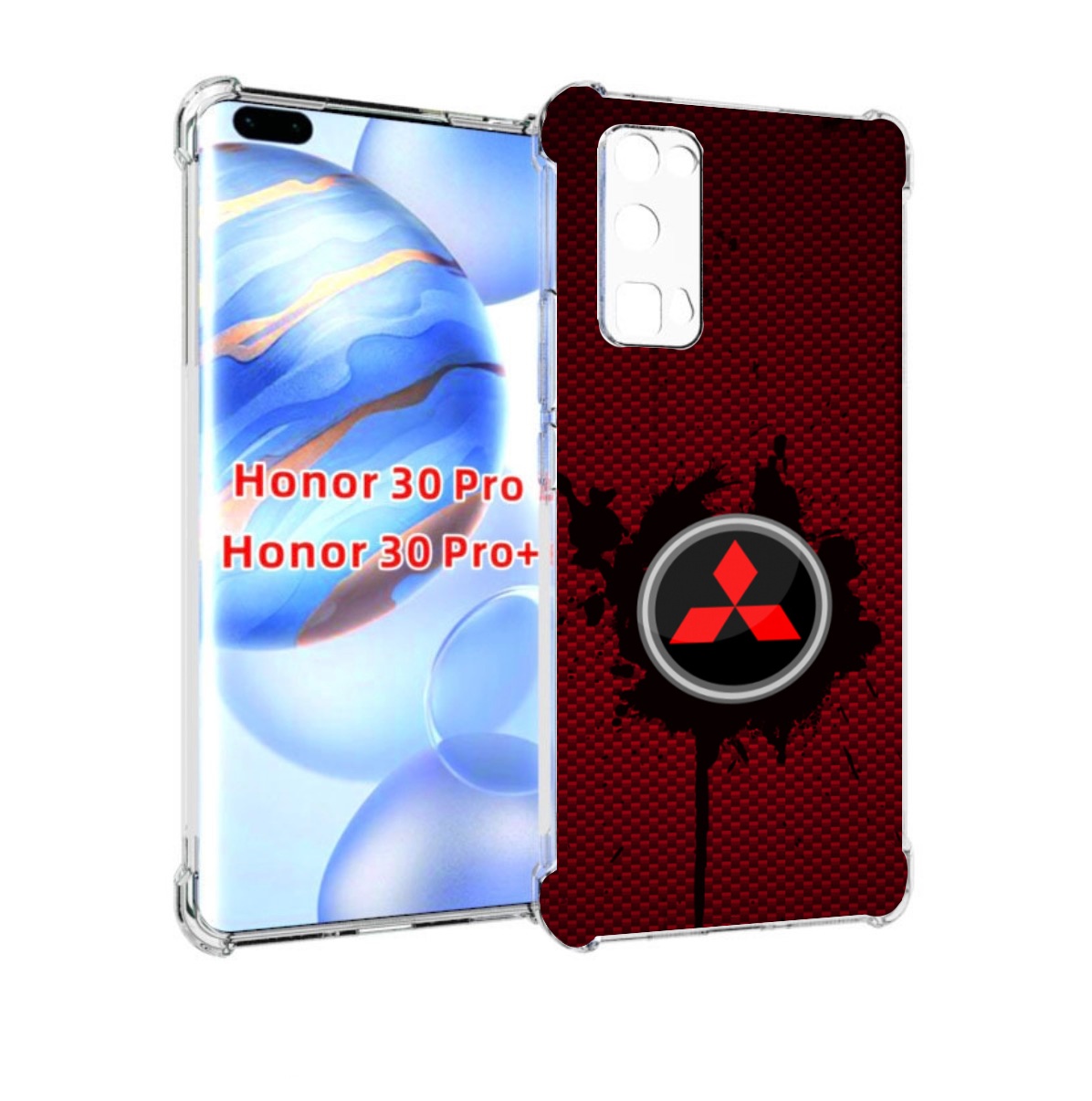 

Чехол бампер MyPads мицубиси mitsubishi 2 для Honor 30 Pr, Прозрачный, Tocco