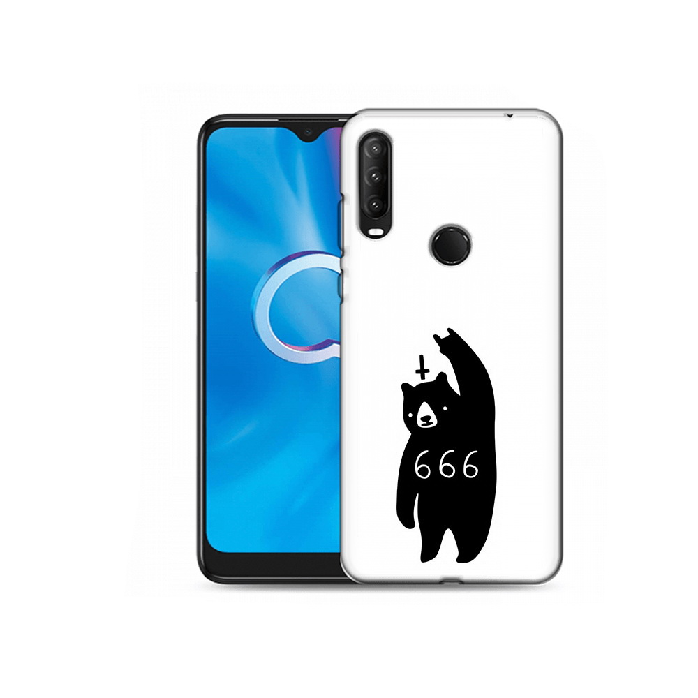 

Чехол MyPads Tocco для Alcatel 1S (2020) 5028Y медведь 666 (PT145668.665.462), Прозрачный, Tocco