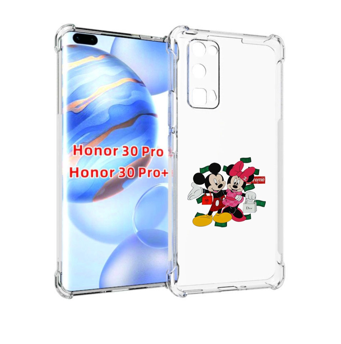

Чехол бампер MyPads модные-микки-маус детский для Honor 3, Прозрачный, Tocco