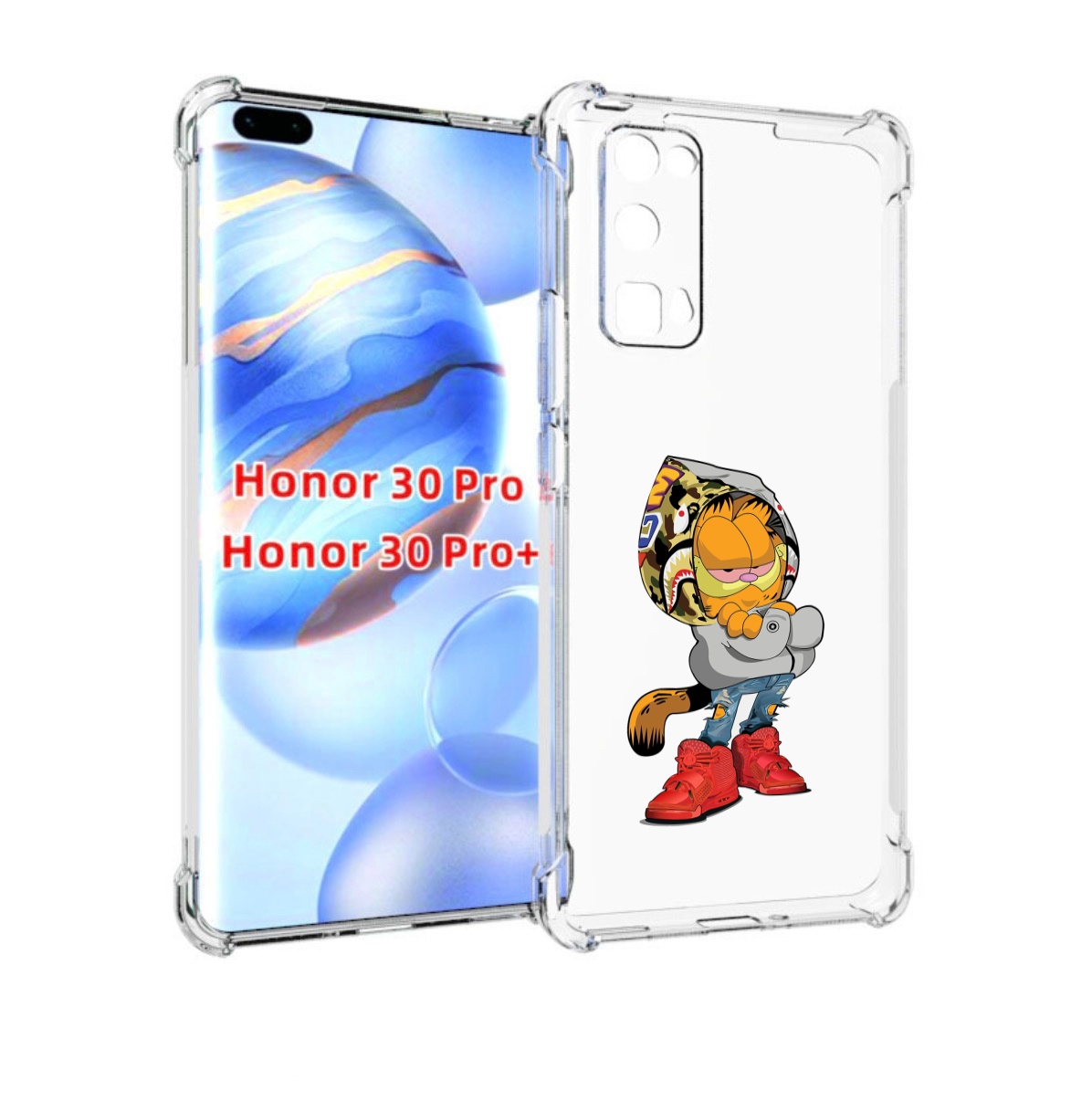 

Чехол бампер MyPads модный-котяра детский для Honor 30 Pr, Прозрачный, Tocco