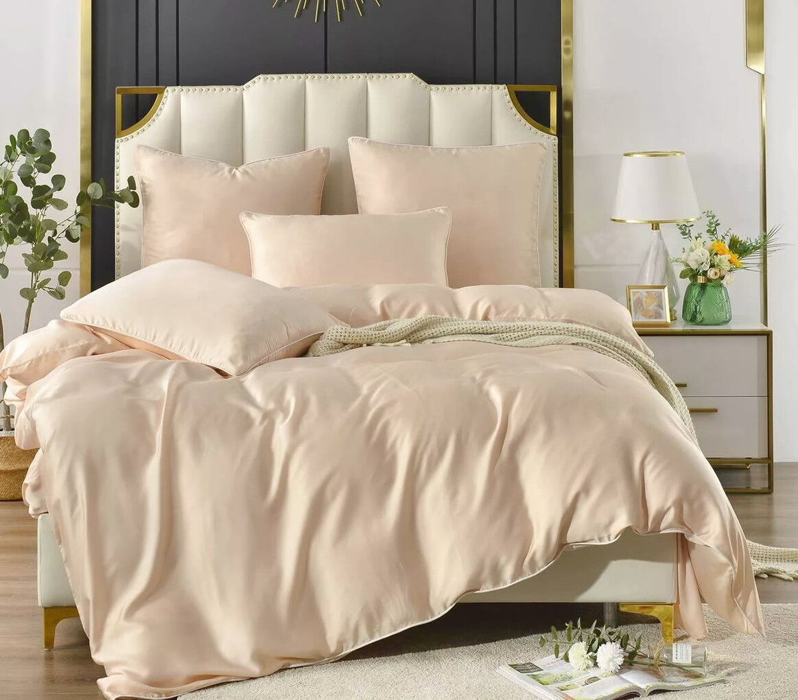 

Пододеяльник Maktex из тенселя 200 х 220 60S 4292 Кремовый, Бежевый, Пододеяльники из тенселя