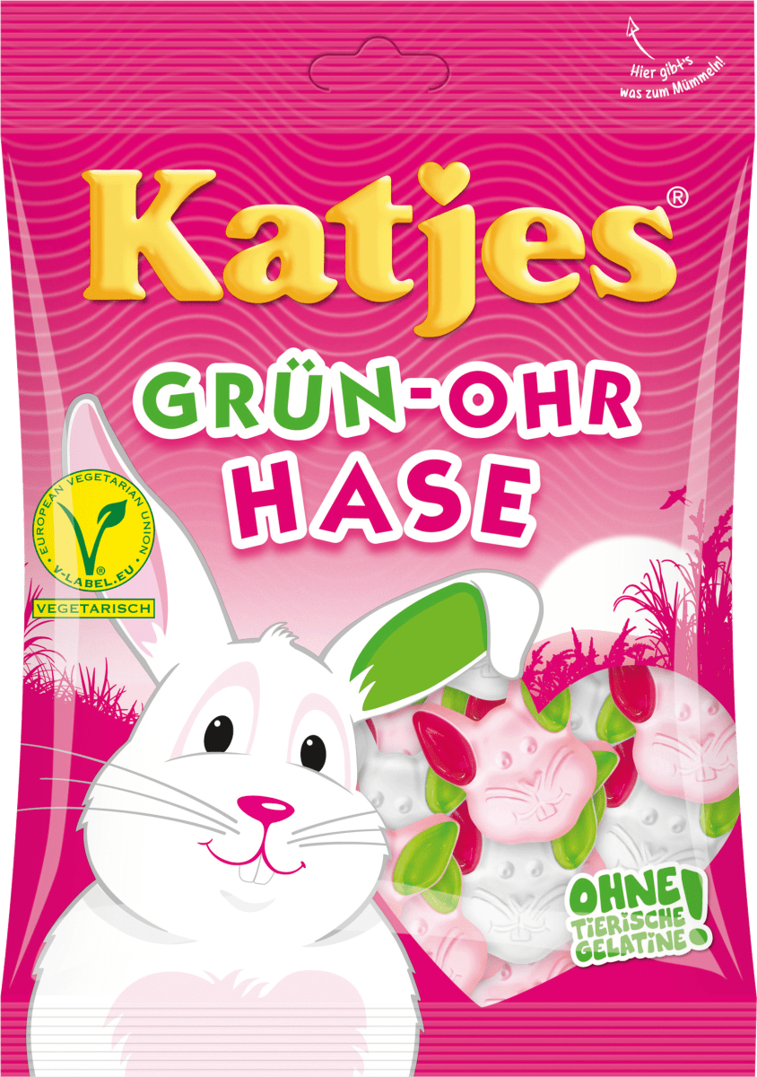 

Мармелад жевательный Katjes Ушки зайчика, 200 г