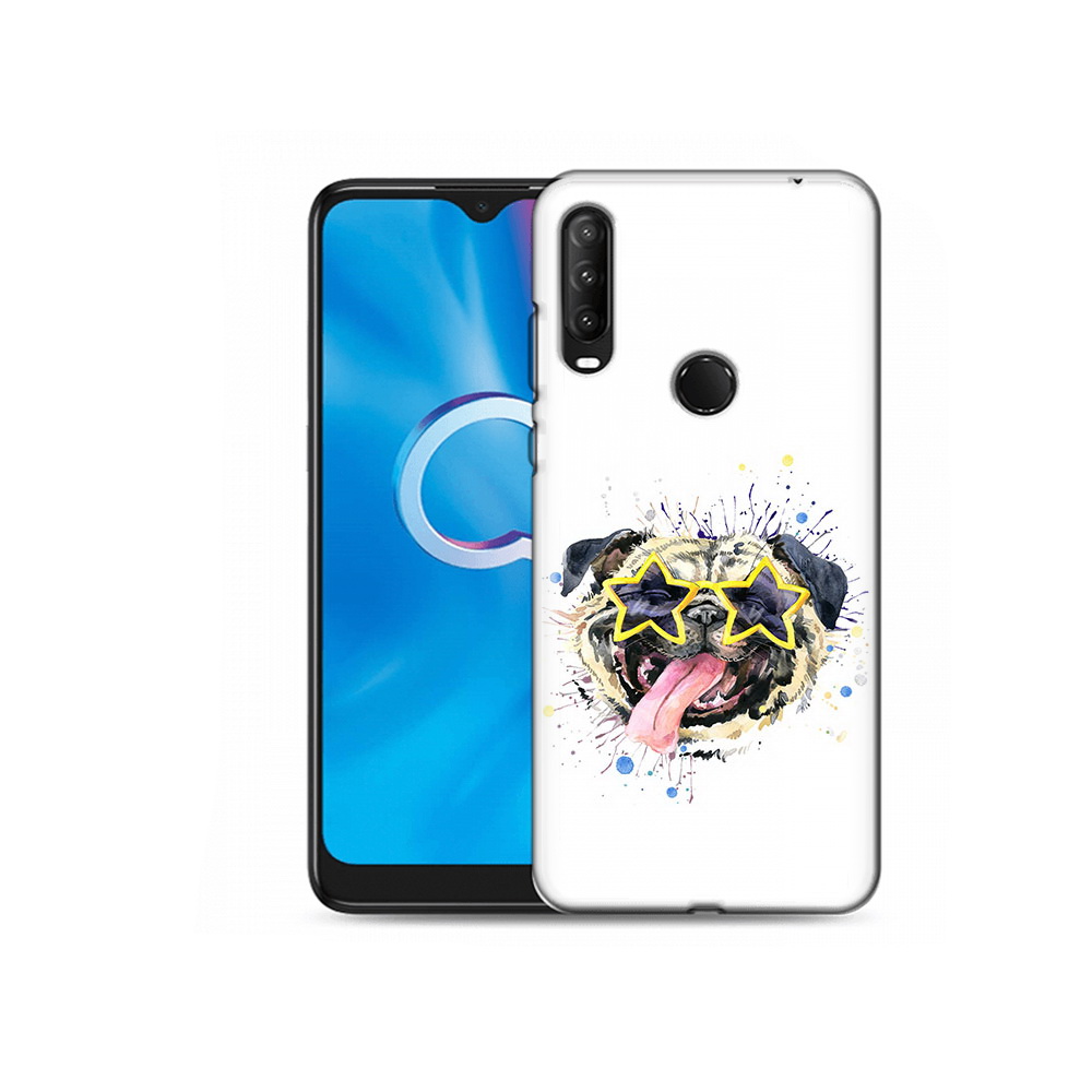 

Чехол MyPads Tocco для Alcatel 1S (2020) 5028Y мопс боксер (PT145668.665.482), Прозрачный, Tocco