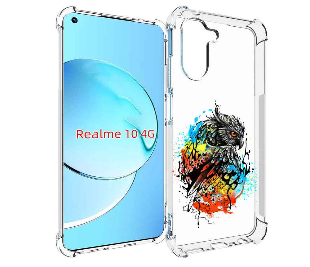 

Чехол MyPads Творческая сова для Realme 10, Прозрачный, Tocco