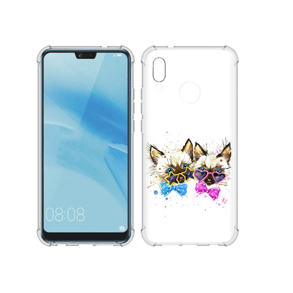 

Чехол MyPads Tocco для Huawei P20 Lite милые котята (PT130405.51.474), Прозрачный, Tocco