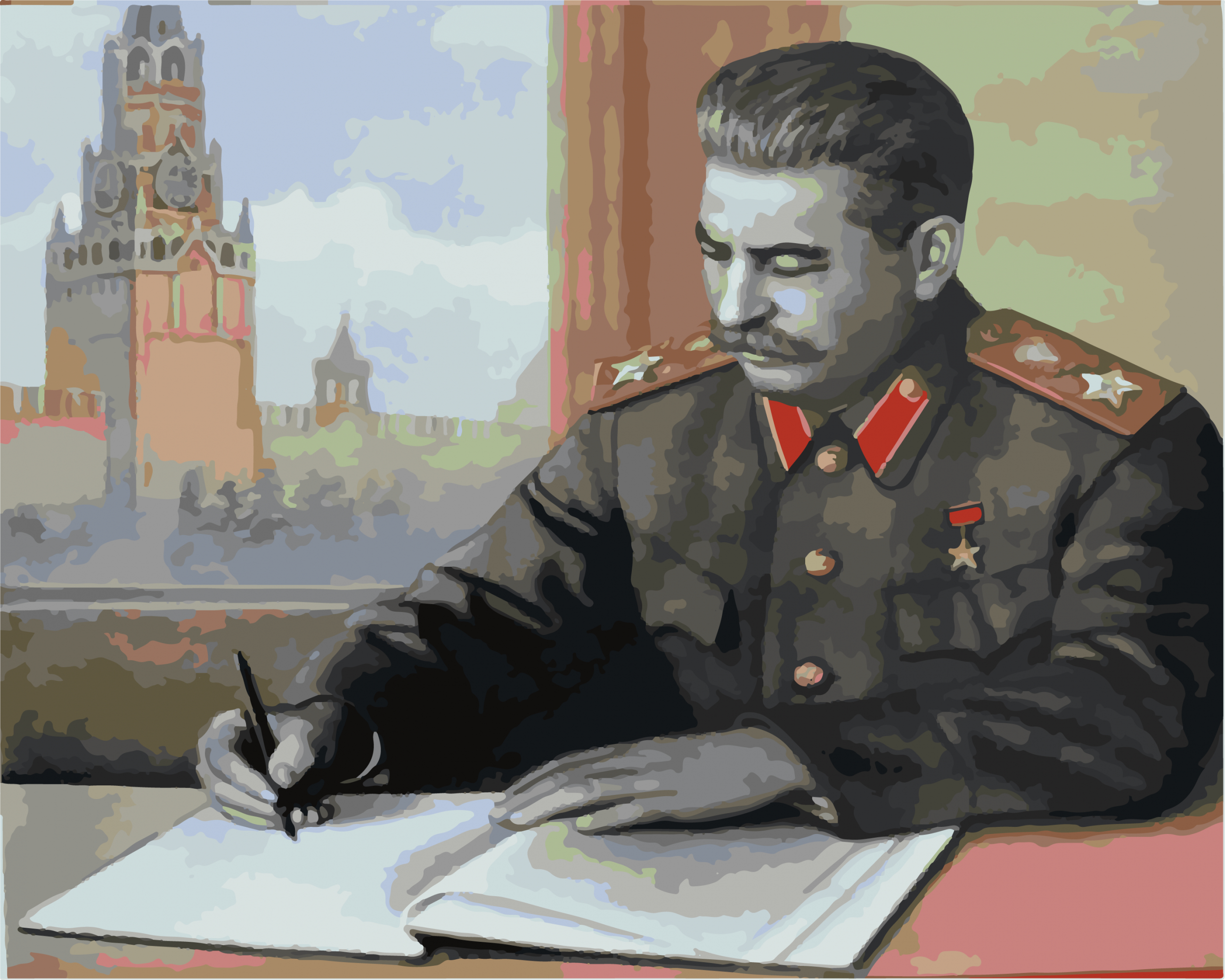 

Картина по номерам Артвентура «Товарищ Сталин» (Холст на подрамнике 40х50 см)