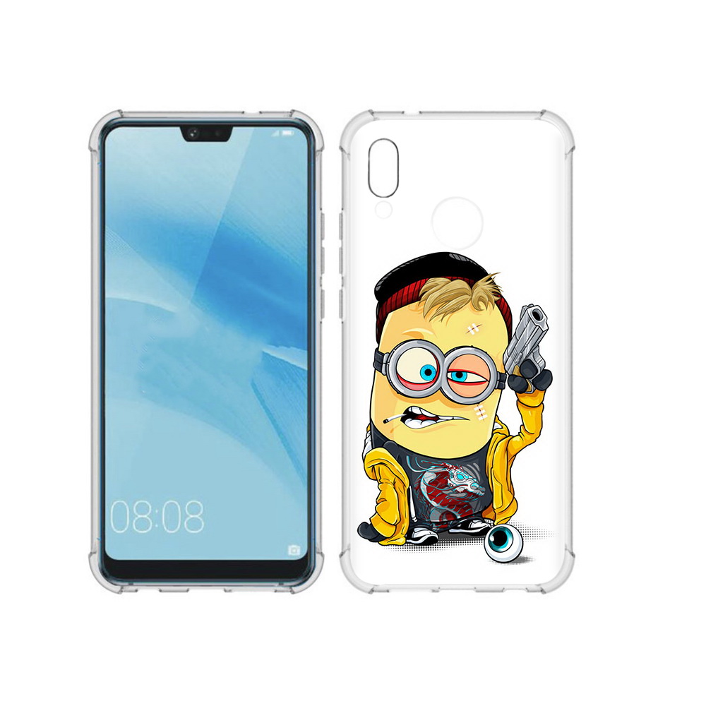 

Чехол MyPads Tocco для Huawei P20 Lite миньон бандит (PT130405.51.475), Прозрачный, Tocco