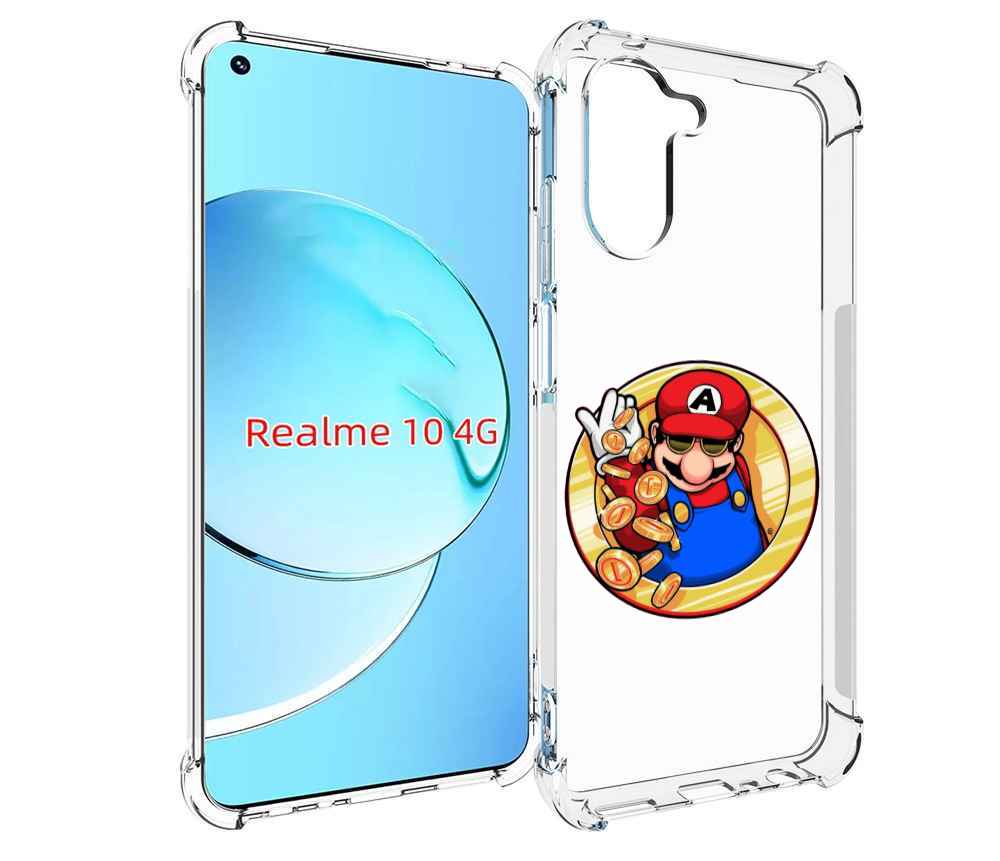 

Чехол MyPads богатый марио для Realme 10, Прозрачный, Tocco