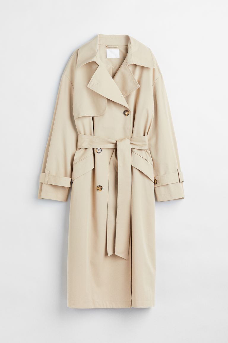 

Плащ женский H&M 1028352001 бежевый L (доставка из-за рубежа), 1028352001