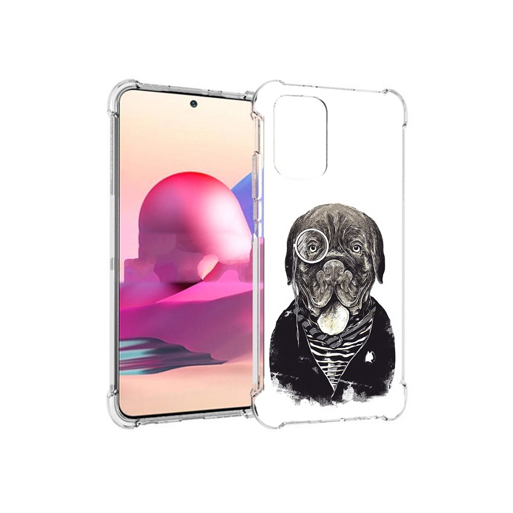 

Чехол MyPads Tocco для Xiaomi Redmi Note 10S солидный песик (PT158704.257.615), Прозрачный, Tocco