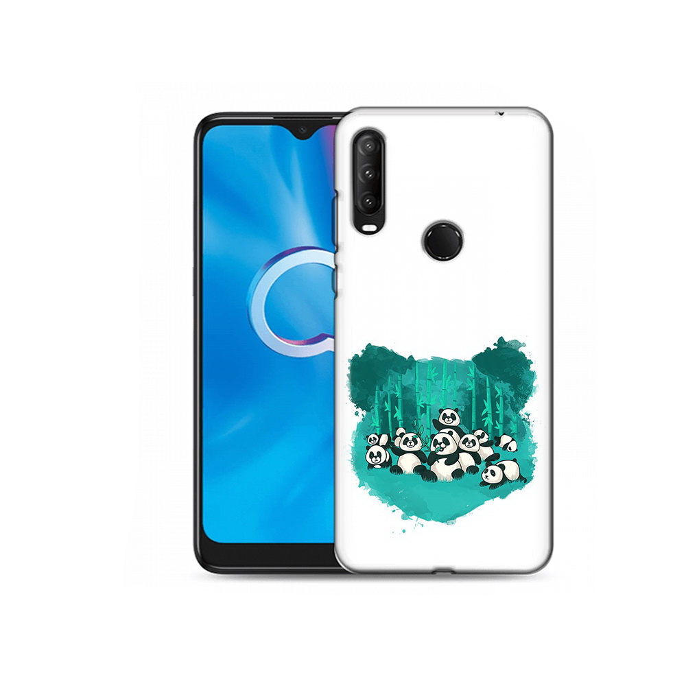 

Чехол MyPads Tocco для Alcatel 1S (2020) 5028Y нарисованные панды (PT145668.665.508), Прозрачный, Tocco