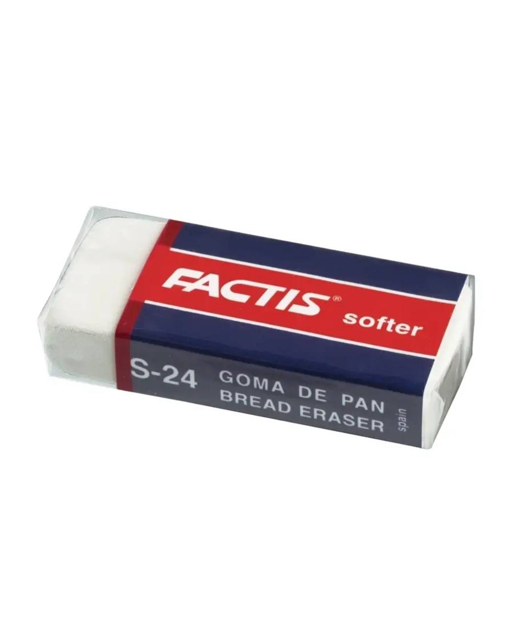 Ластик канцелярский Factis, ПВХ, 1 шт, 2x3x6 см