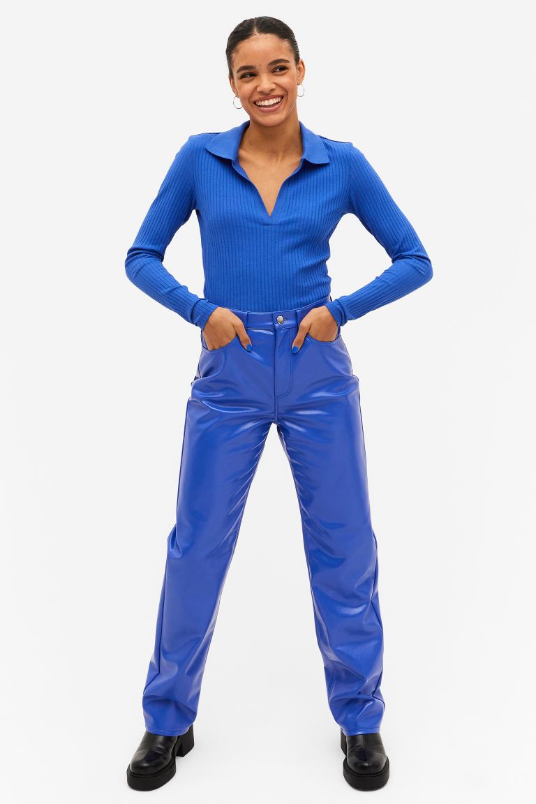 

Брюки женские Monki 1028639003 синие 34 (доставка из-за рубежа), 1028639003