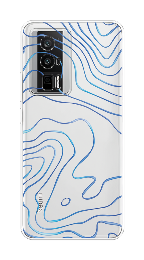 

Чехол на Xiaomi Redmi K60/Poco F5 Pro "Blue lines", Прозрачный;синий, 317450-1