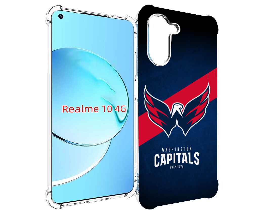 

Чехол MyPads вашингтон кепиталс для Realme 10, Прозрачный, Tocco