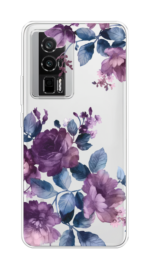 

Чехол на Xiaomi Redmi K60/Poco F5 Pro "Purple Blossoms", Синий;фиолетовый, 317450-1