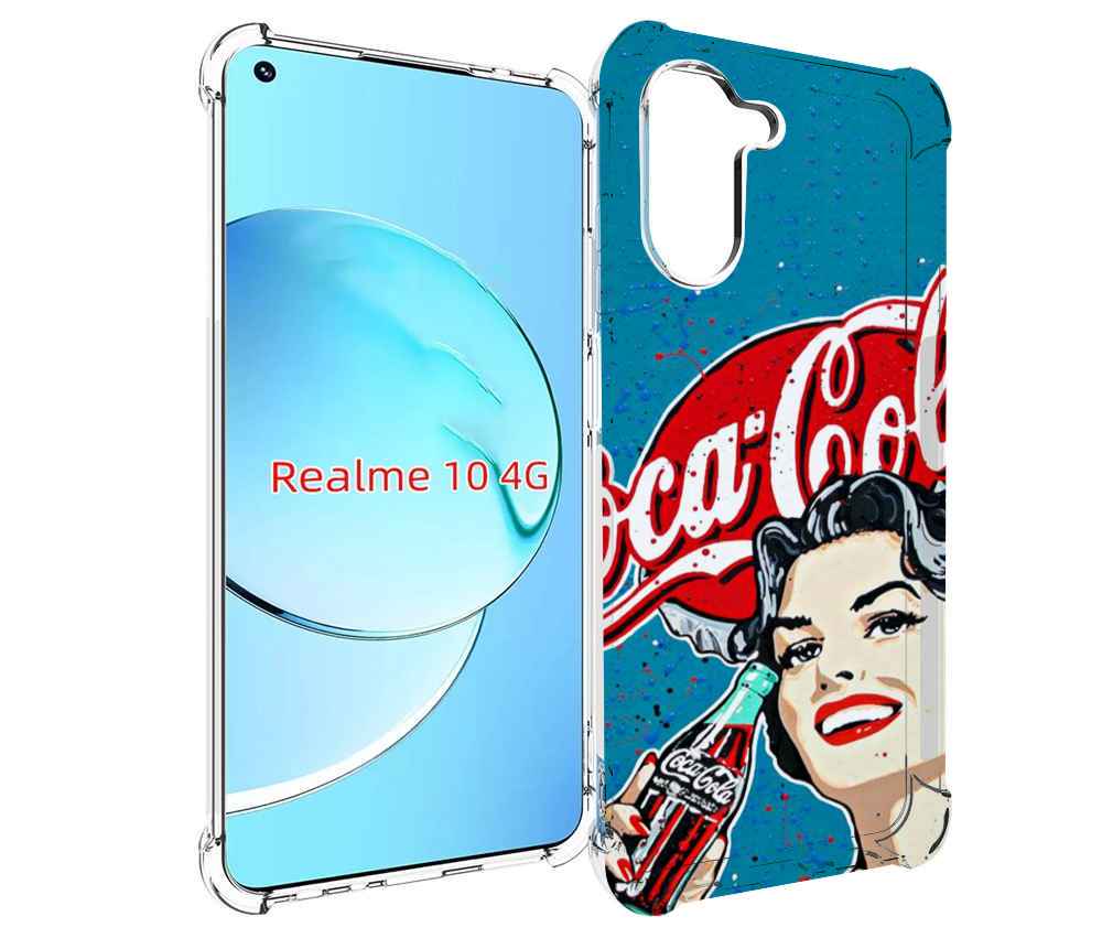 

Чехол MyPads вкусная кола картинка для Realme 10, Прозрачный, Tocco