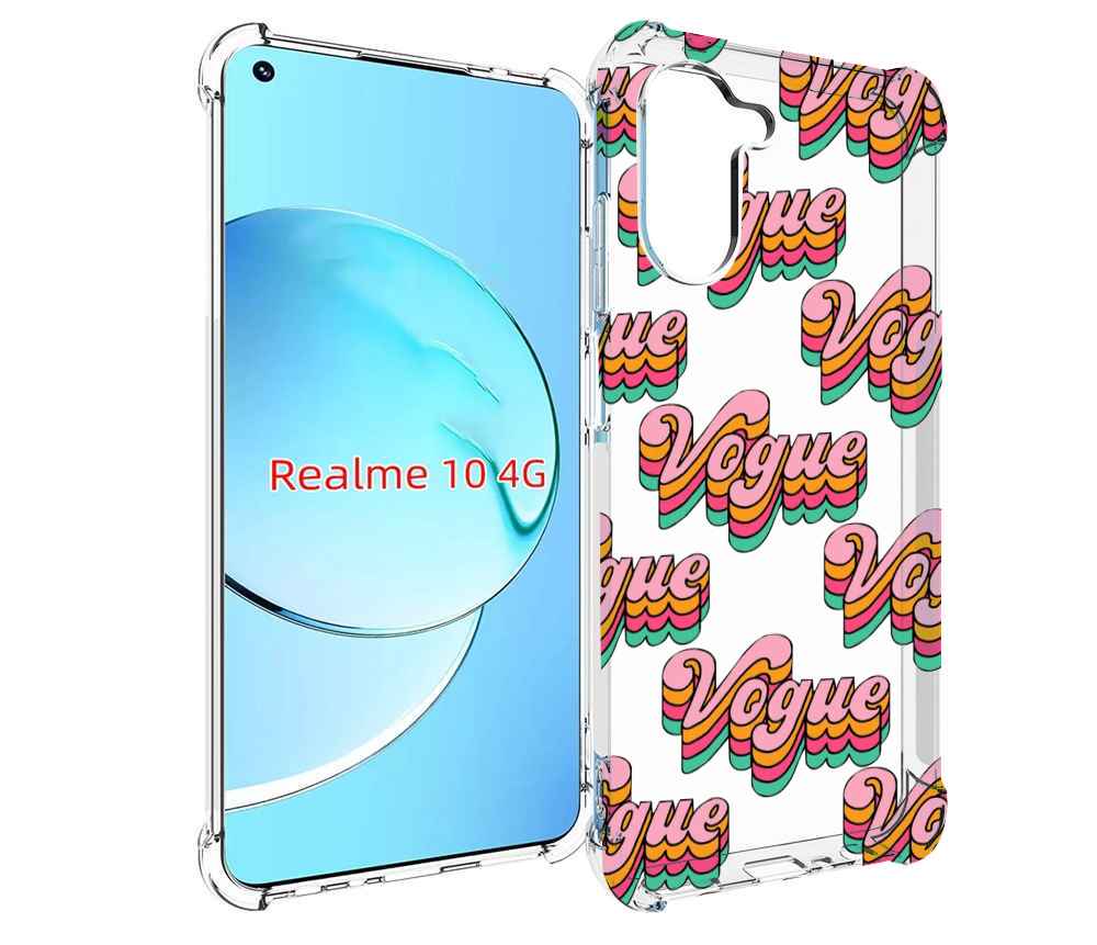

Чехол MyPads вогуе для Realme 10, Прозрачный, Tocco