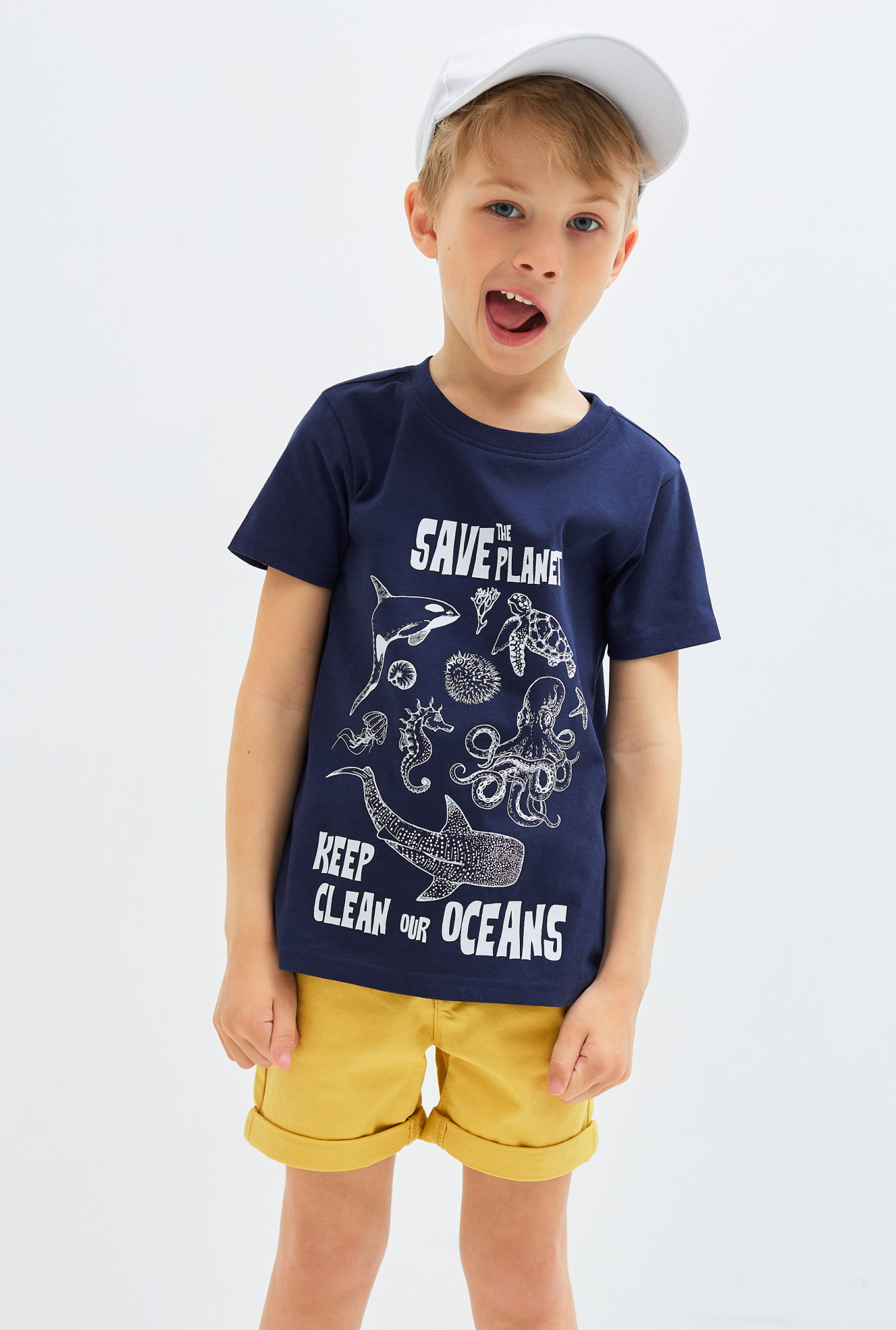 

Футболка для мальчиков Acoola 20120510136 цв.темно-синий р.128, 20120510136