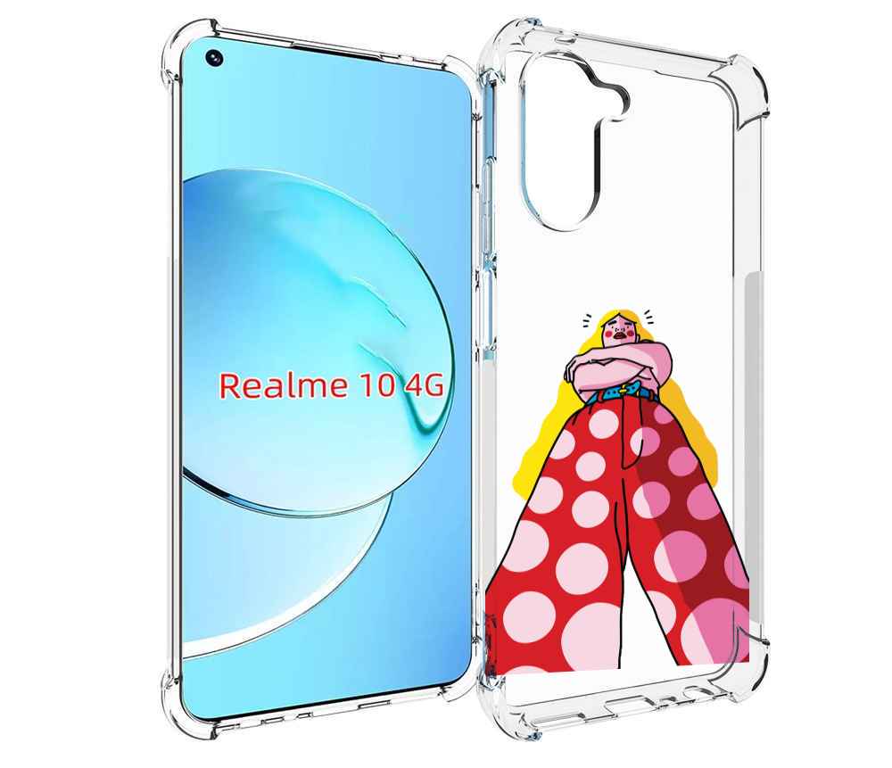 

Чехол MyPads высокая-девушка для Realme 10, Прозрачный, Tocco