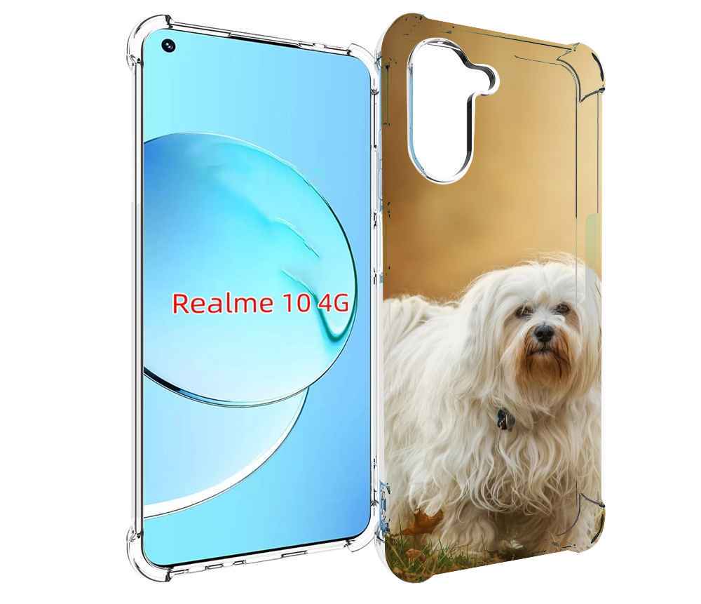 

Чехол MyPads гаванскии бишон для Realme 10, Прозрачный, Tocco