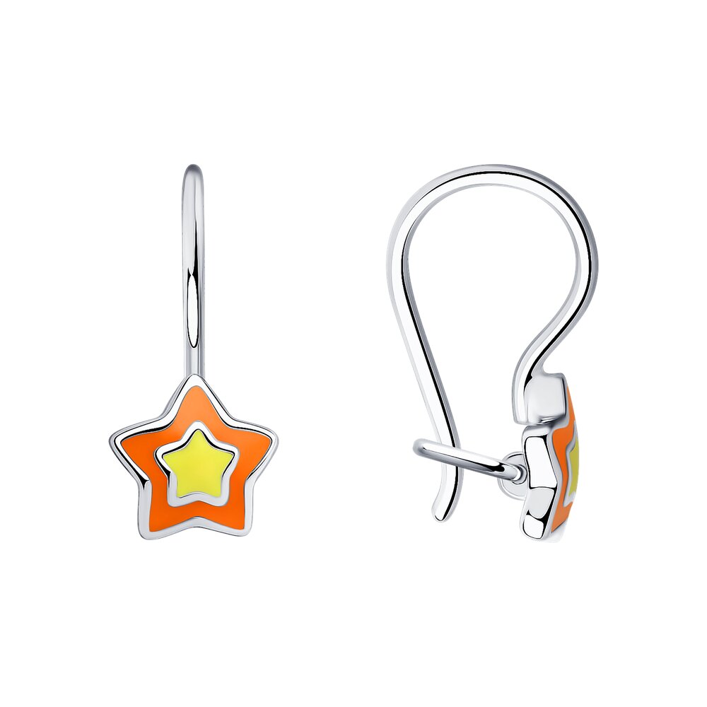 

Серьги из серебра ЯХОНТ Золотой 2700244, эмаль, 2700244