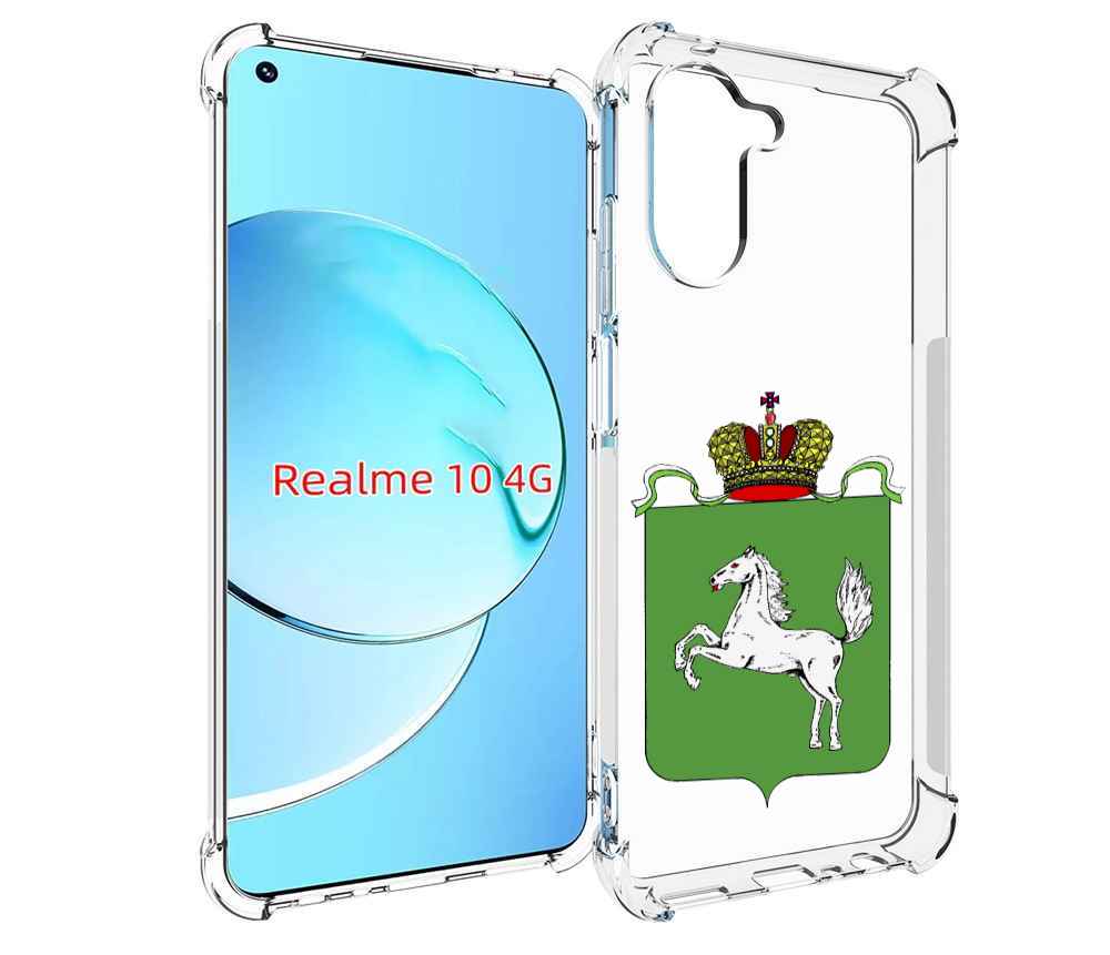 

Чехол MyPads герб томская область для Realme 10, Прозрачный, Tocco