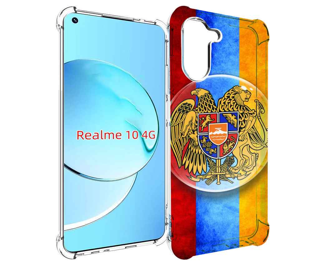 

Чехол MyPads герб флаг армении для Realme 10, Прозрачный, Tocco