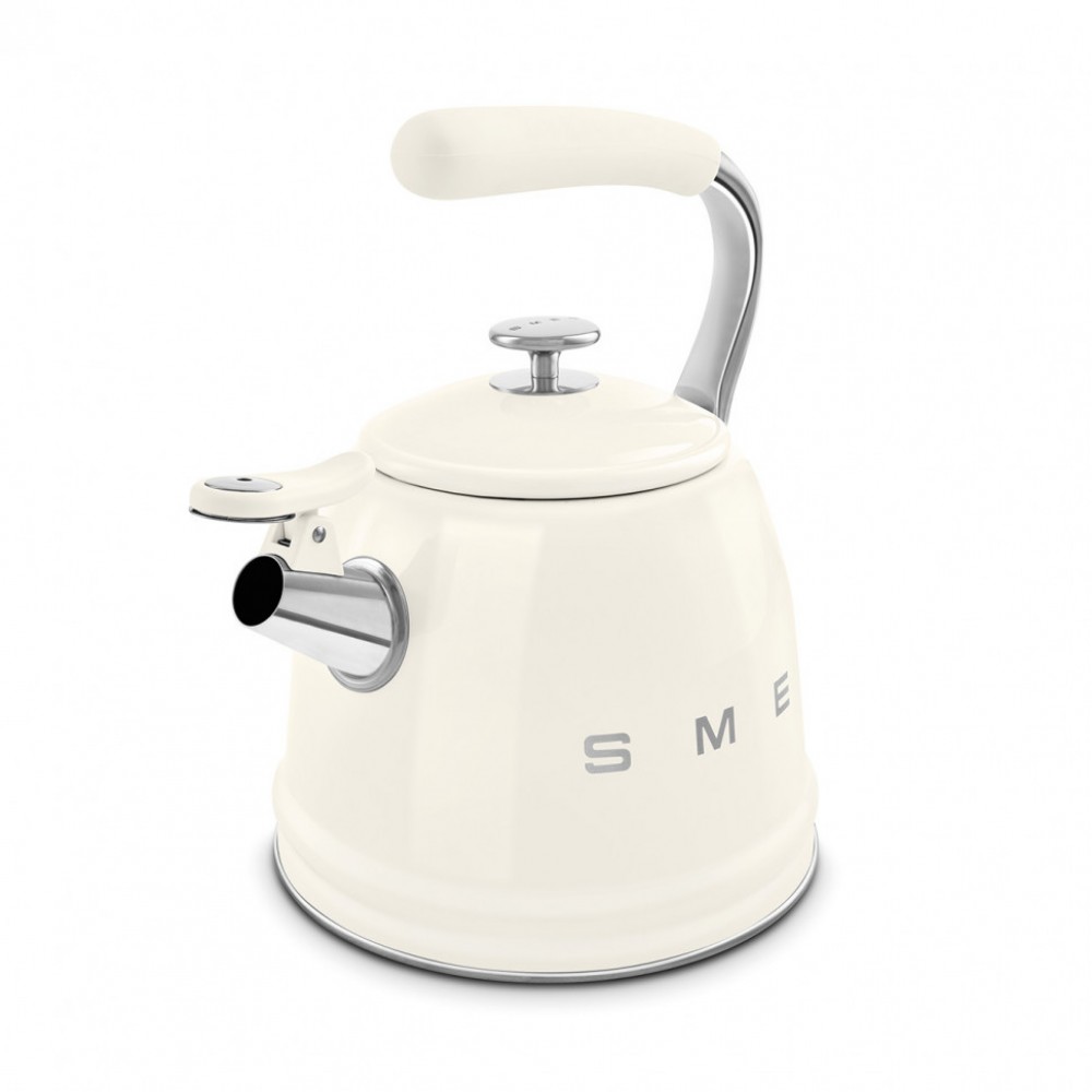 Чайник для плиты SMEG CKLW2001CR со свистком кремовый 23л 18740₽