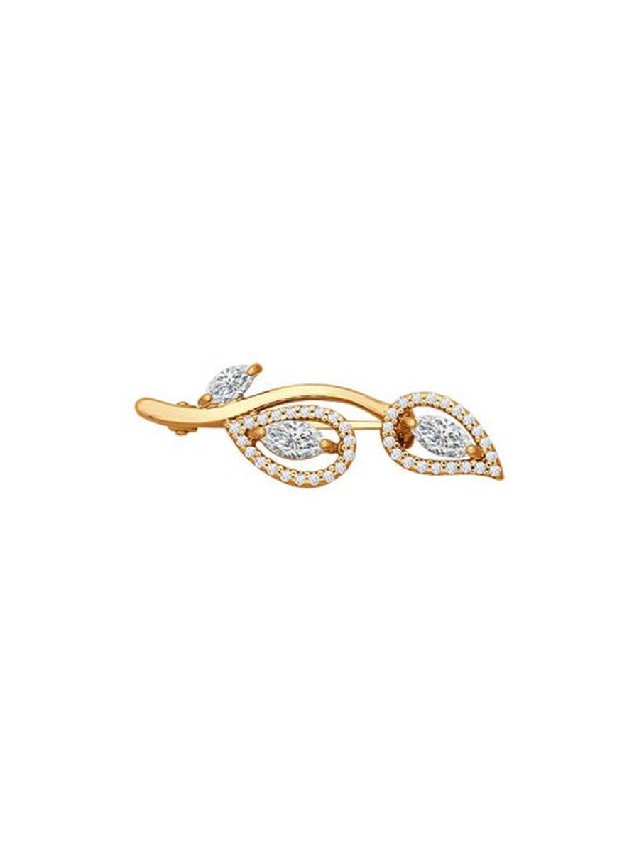 

Брошь из серебра TEO MAORI 893040015, фианит, 893040015