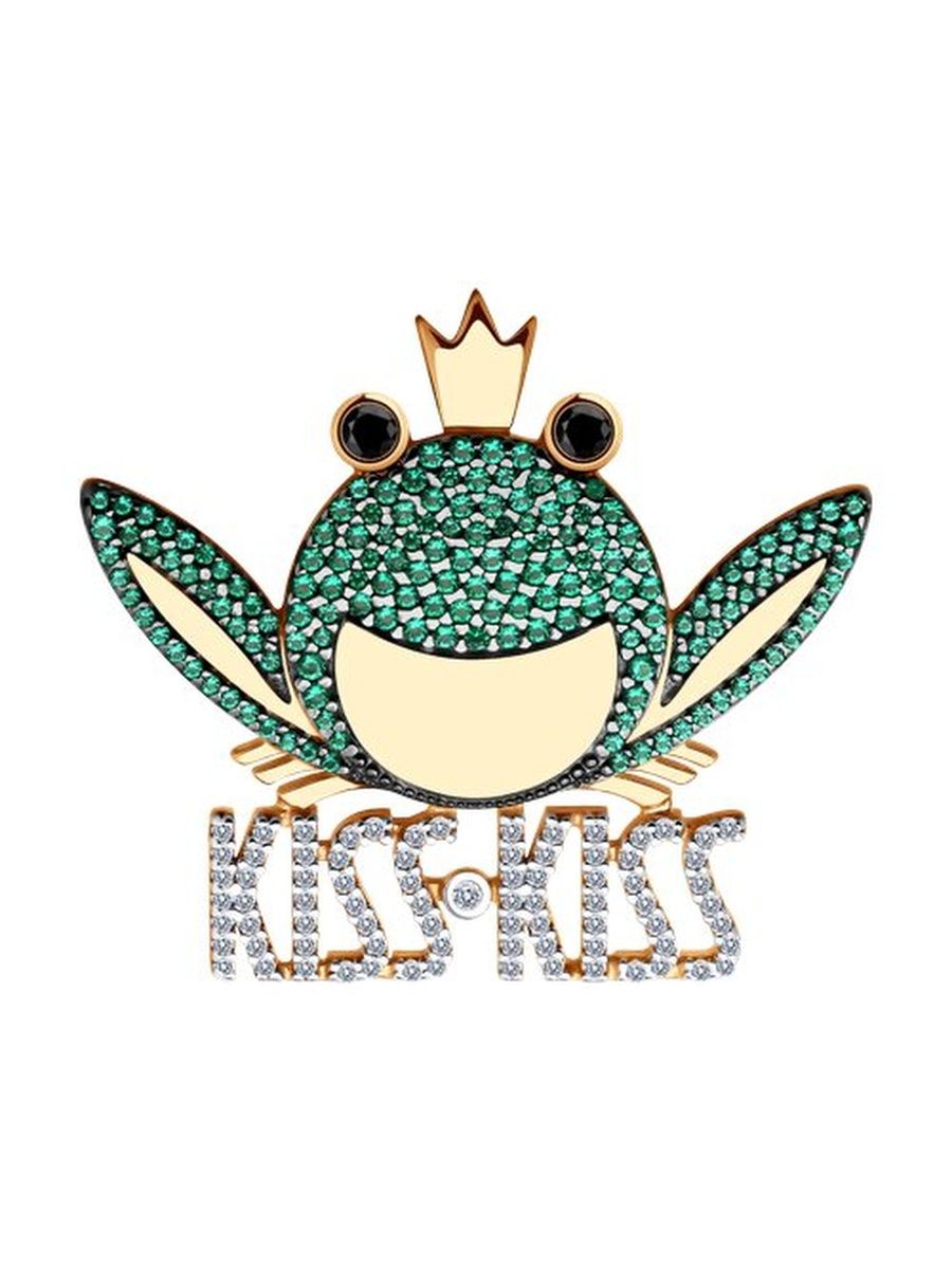 

Брошь из серебра TEO MAORI 893040044, фианит, 893040044