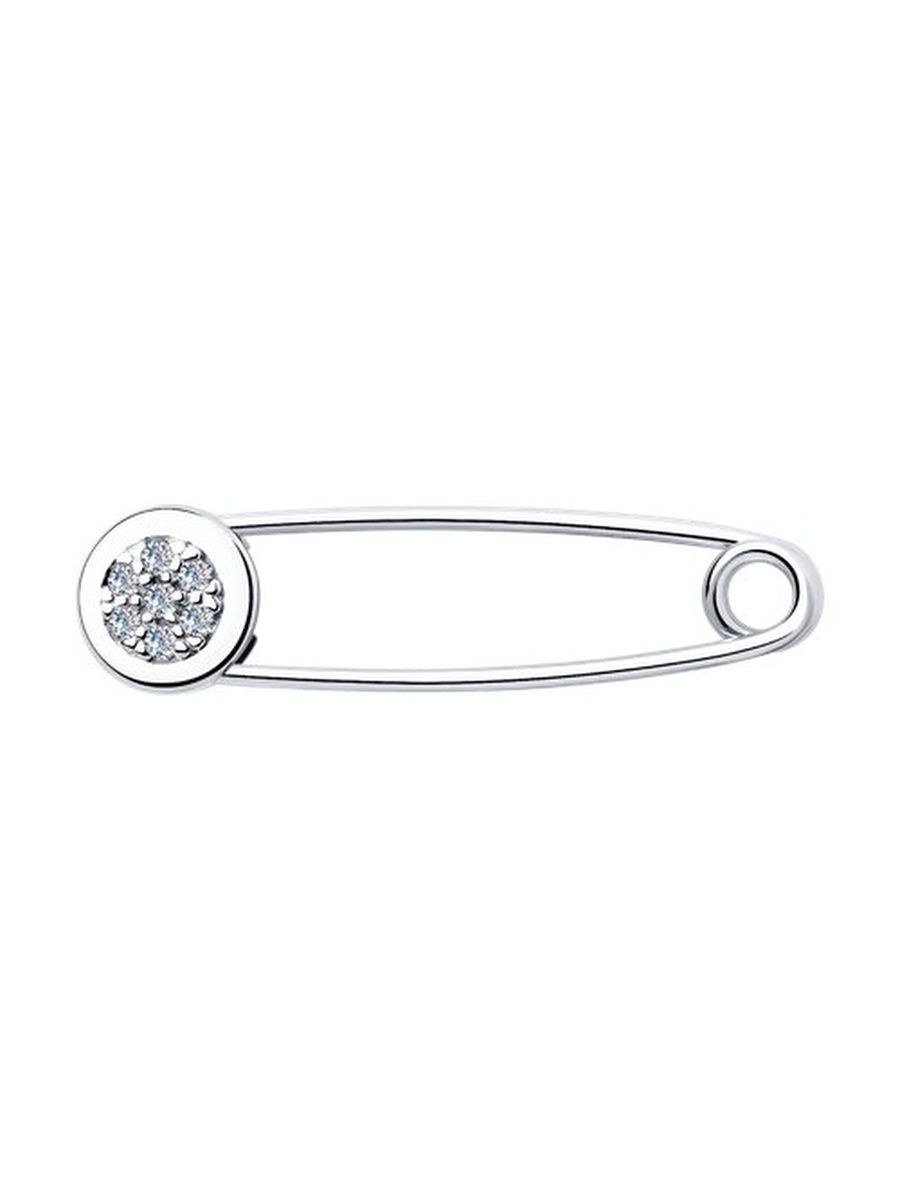 

Брошь из серебра TEO MAORI 894040094, фианит, 894040094