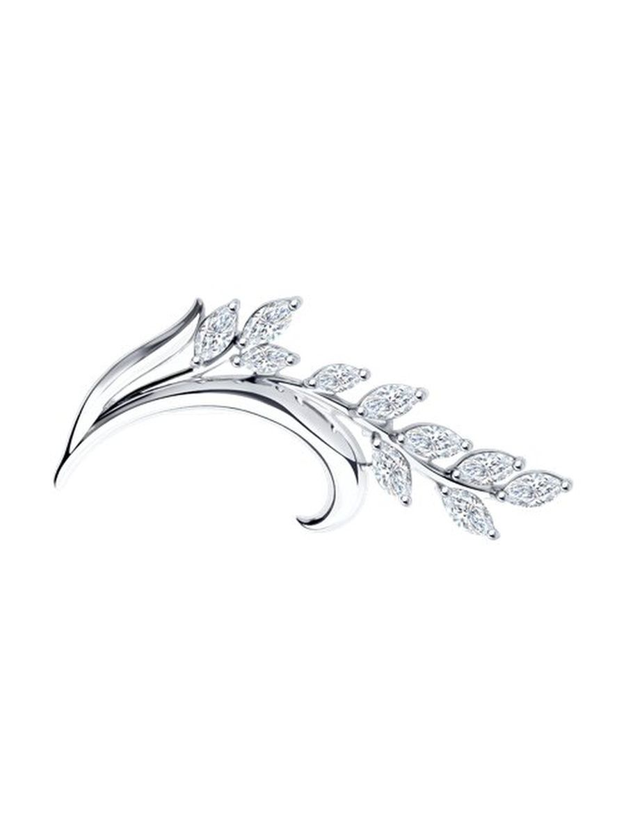 

Брошь из серебра TEO MAORI 894040099, фианит, 894040099