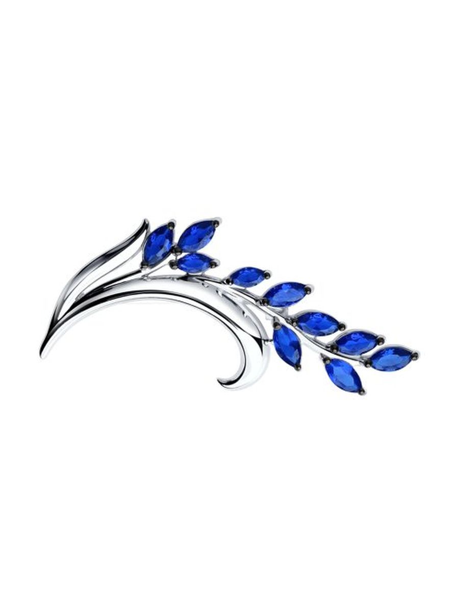 

Брошь из серебра TEO MAORI 894040100, фианит, 894040100